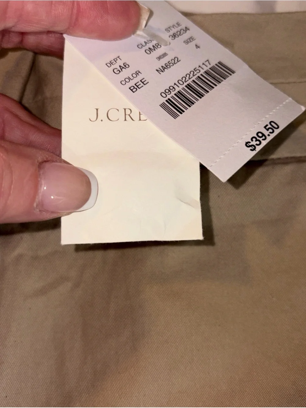 J. Crew Women's size 4 Stretch 100% Cotton Bermuda Shorts brand new with tags